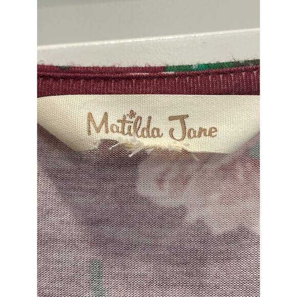 Matilda Jane Burgundy Floral lace BOHO Tunic Small - Picture 3 of 9